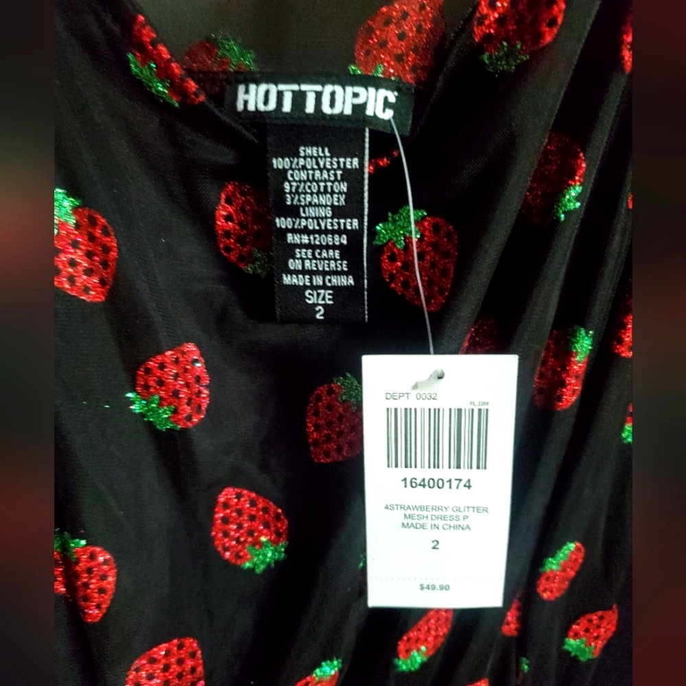 Hot topic strawberry glitter dress